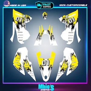 Fits YAMAHA YFZ 450R ATV decals stickers graphics kit 2014 2015 2016 2017-2025