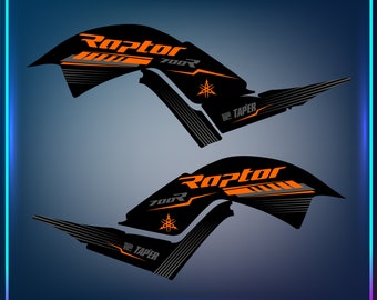 Kit Autocollants Graphiques Personnalisables Yamaha Raptor 700 (2013-2023) - Neuf