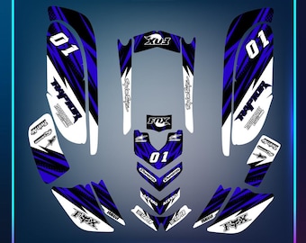 yamaha raptor 660 kit graphics decals stickers atv wrap quad all year raptor660