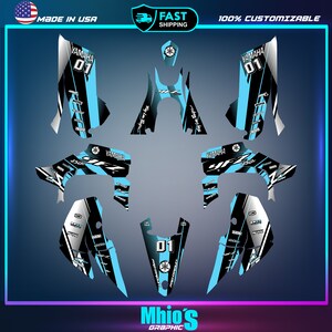 Yamaha YFZ 450R 450X Graphics kit 2014 2016 2018 to 2023 decals stickers ATV UTV
