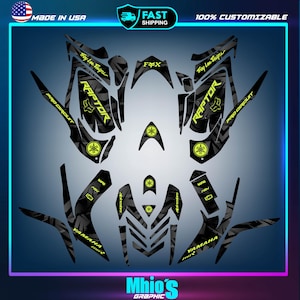 Yamaha Raptor 700 700R graphics kit 2006 2007 to 2012 decals stickers atv utv