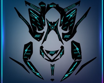 yamaha Raptor 700R Quad ATV Graphic Kit 2013-2023 YAMAHA RAPTOR 700 (2013-2025) | Motocross Vinyl Decals | Dirt Bike Graphics | Motocross