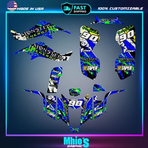 Kawasaki KFX 400 2003-2008 Graphics Kit Ltz 400 Suzuki Wrap Graphics