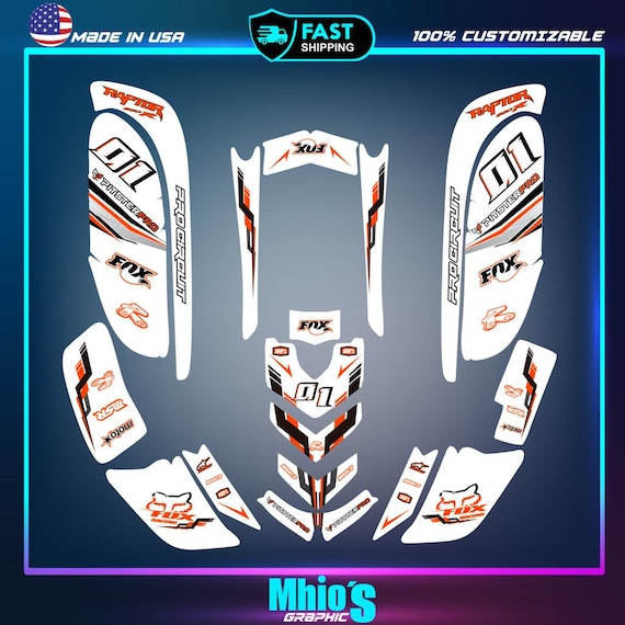 Yamaha raptor 660 kit graphics decals stickers atv wrap quad all year raptor660 |Vinyl Decals | Motocross Stickers Decals