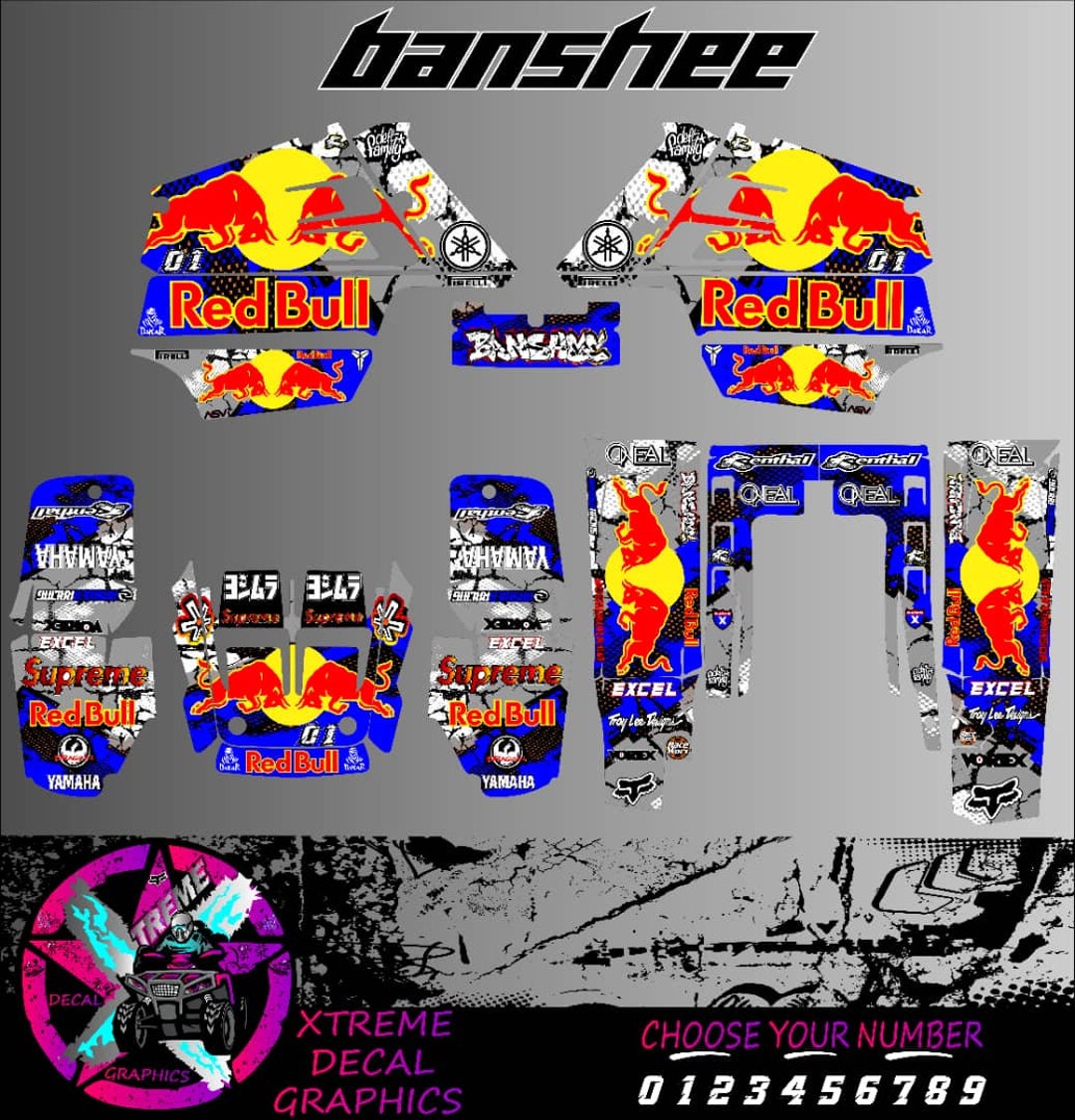 Yamaha Banshee 350ATV Full Graphics Kit Yamaha Vinyl Decals - Etsy