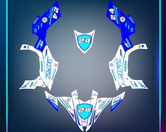 Kit Stickers Graphiques Yamaha YFZ 450R 2009-2013, Autocollants ATV/UTV, Custom