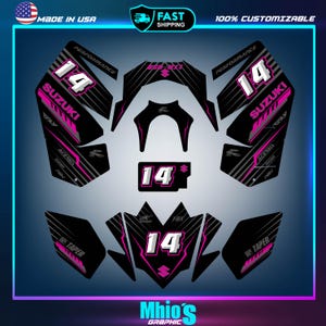 Suzuki LTR 450 ATV stickers decals graphics kit 2006-2014 | Motocross Vinyl Decals | Dirt Bike Graphics | Motocross