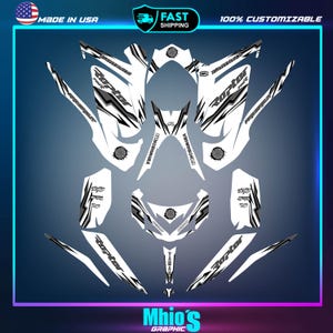 Yamaha Raptor 700 700R graphics kit 2013 2014 2017 to 2025 decals stickers atv | Motocross Vinyl Decals | Dirt Bike Graphics | Motocross