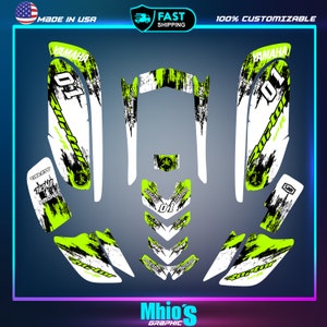 Yamaha Raptor 660 660R Full Graphics Decals Stickers Kit Atv