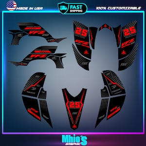 Yamaha YFZ 450 graphics kit 2003 2004 2005 2006 2007-2008 stickers decals kit | Dirt Bike Gift | Yamaha Vinyl Decals | Stickers Decals