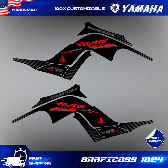 Pegatina gráfica de motocicleta para Yamaha Raptor 700 700R YFM700 2006 2007 2008 2009 2010 2011 2012