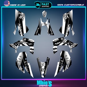 Yamaha YFZ 450R 450X Graphics kit 2014 2016 2018 to 2023 decals stickers ATV UTV