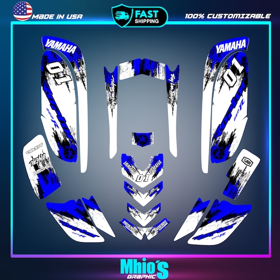 Yamaha Raptor 660 660R Full Graphics Decals Stickers Kit |Vinyl Decals | Motocross Stickers Decals