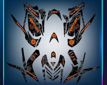 2010 Raptor Graphics Fits Yamaha Raptor 700R Graphics Kit 2006 2007 2008 2009 2010 2011 2012 ...