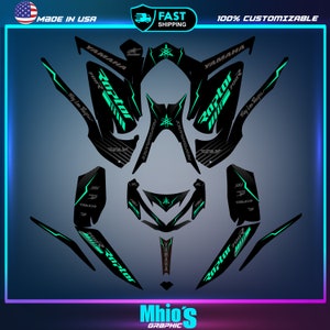 Yamaha Raptor 700 700R graphics kit 2013 2014 2017 to 2025 decals stickers atv | Motocross Vinyl Decals | Dirt Bike Graphics | Motocross