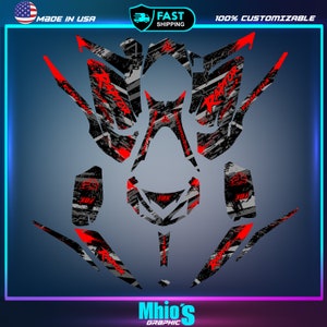 Yamaha Raptor 700 700R graphics kit 2013 2014 2017 to 2025 decals stickers atv | Motocross Vinyl Decals | Dirt Bike Graphics | Motocross