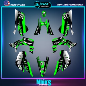 Yamaha YFZ 450R 450X Graphics kit 2014 2016 2018 to 2023 decals stickers ATV UTV