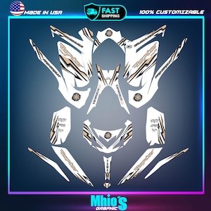 Yamaha Raptor 700 700R graphics kit 2013 2014 2017 to 2025 decals stickers atv | Motocross Vinyl Decals | Dirt Bike Graphics | Motocross
