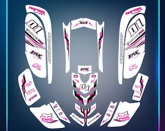 May include: Pink and black graphic design for a motorcycle with the text "Procircuit" and "Pitster Pro" and the number "01".
