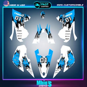 Yamaha YFZ 450R 450X Graphics Kit 2014 2016 2018-2025 Decals Off-Road ATV