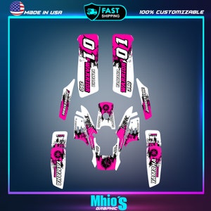 Yamaha warrior 350 Full Graphics Kit | Yamaha warrior 350 Decals Stickers Kit | Sport atv Full Graphics | Motocross Vinyl Decals | Stickers