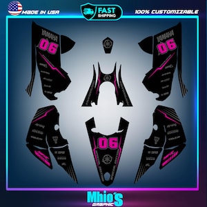 Fits YAMAHA YFZ 450R ATV decals stickers graphics kit 2014 2015 2016 2017-2025| Dirt Bike Gift | Yamaha Vinyl Decals | Motocross Stickers