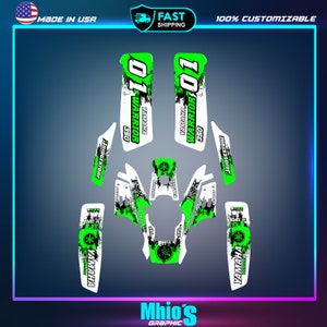 Yamaha warrior 350 Full Graphics Kit | Yamaha warrior 350 Decals Stickers Kit | Sport atv Full Graphics | Motocross Vinyl Decals | Stickers