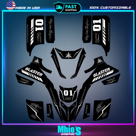 Yamaha Blaster YFS 200 Yfs200 Decals Graphics Stickers Full Kit 