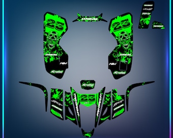 Kawasaki KFX 400 2003-2008 Graphics Kit Ltz 400 Suzuki Wrap Graphics