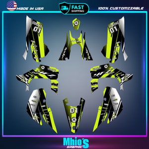 Yamaha YFZ 450R 450X Graphics kit 2014 2016 2018 to 2023 decals stickers ATV UTV