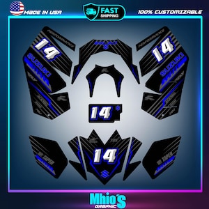 Suzuki LTR 450 ATV stickers decals graphics kit 2006-2014 | Motocross Vinyl Decals | Dirt Bike Graphics | Motocross