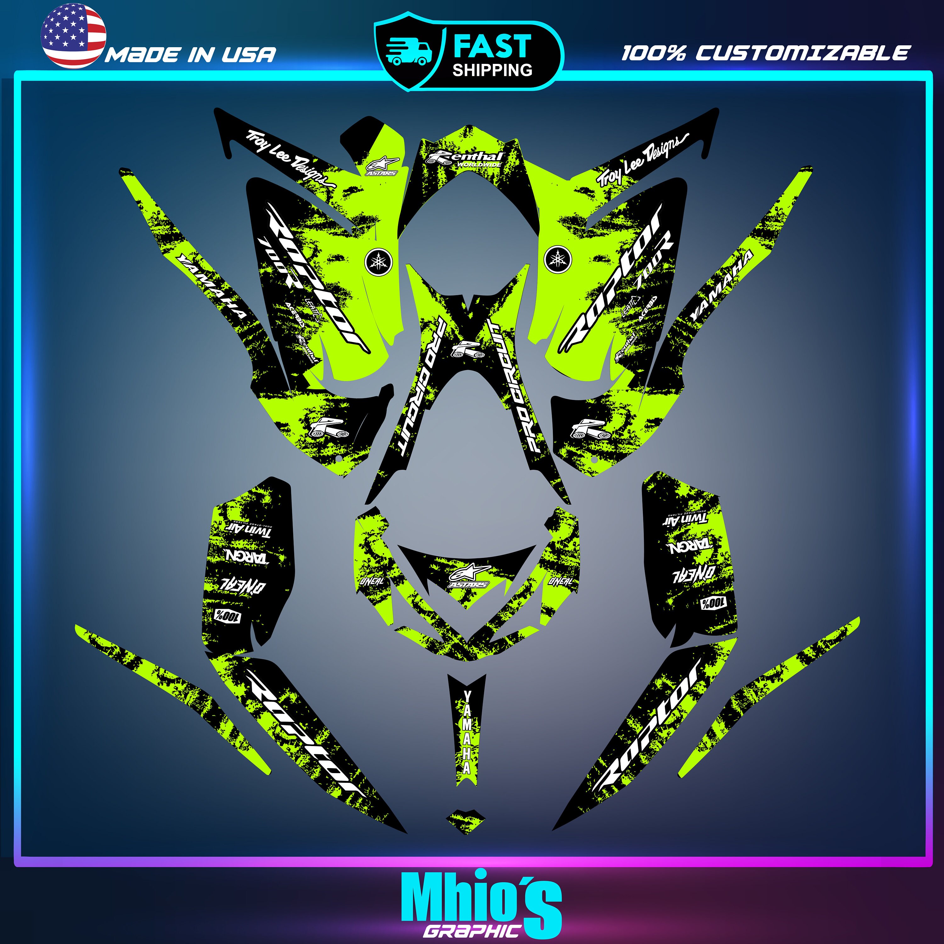 YAMAHA WAVERUNNER VXR HO 1.8 2015 Graphics / Decal / Sticker Kit YELLOW - Foto 14