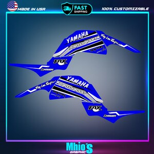 yamaha raptor 660 kit graphics decals stickers atv wrap quad all year raptor660 |Vinyl Decals | Motocross Stickers Decals image 2