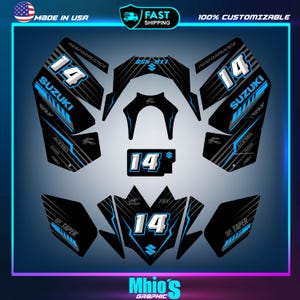 Suzuki LTR 450 ATV stickers decals graphics kit 2006-2014 | Motocross Vinyl Decals | Dirt Bike Graphics | Motocross