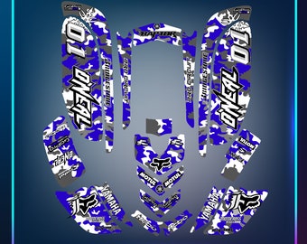 yamaha raptor 660 kit graphics decals stickers atv wrap quad all year raptor660