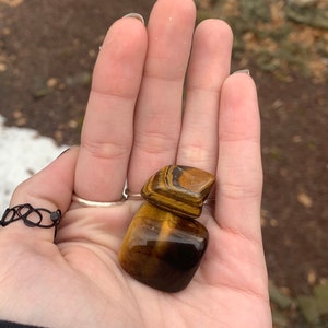 Tiger’s Eye Tumble, Genuine Stone, Protection Stone, Tiger’s Eye Crystal, Healing Crystals