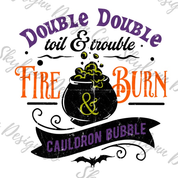 Double Double Toil and Trouble - Etsy