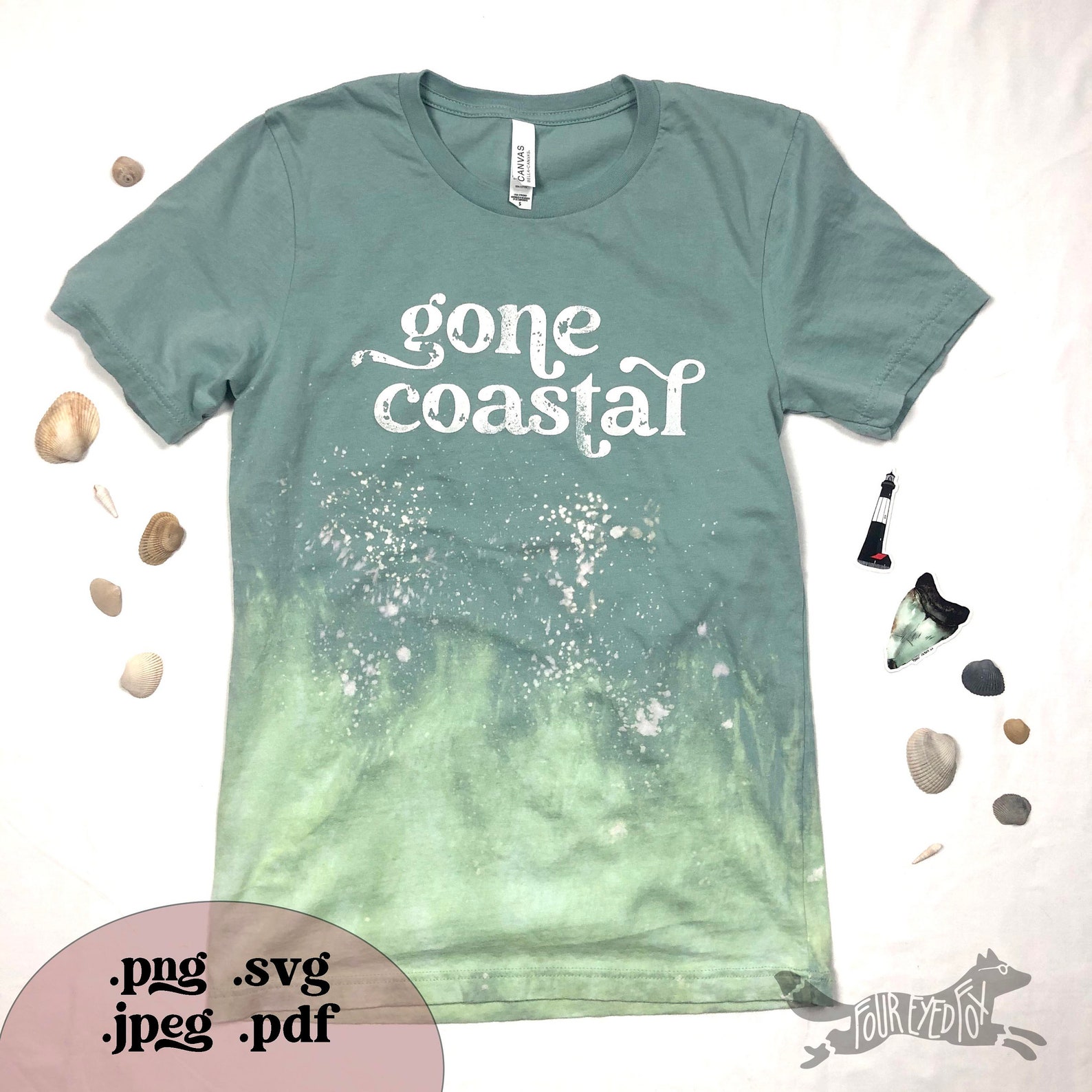 Gone Coastal svg png pdf jpeg trendy retro shirt design boho | Etsy Gone Coastal svg png pdf jpeg trendy retro shirt design boho | Etsy
