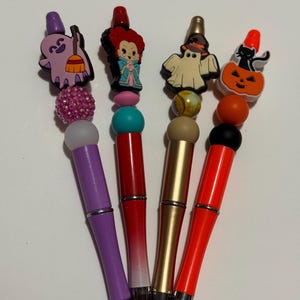 Halloween Beaded pens, Halloween inspired stationery