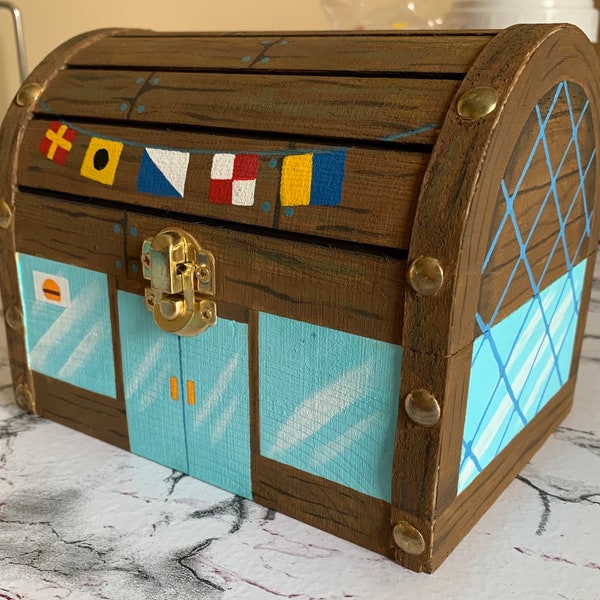 Krusty Krab Wooden Chest | SpongeBob | Custom Gift