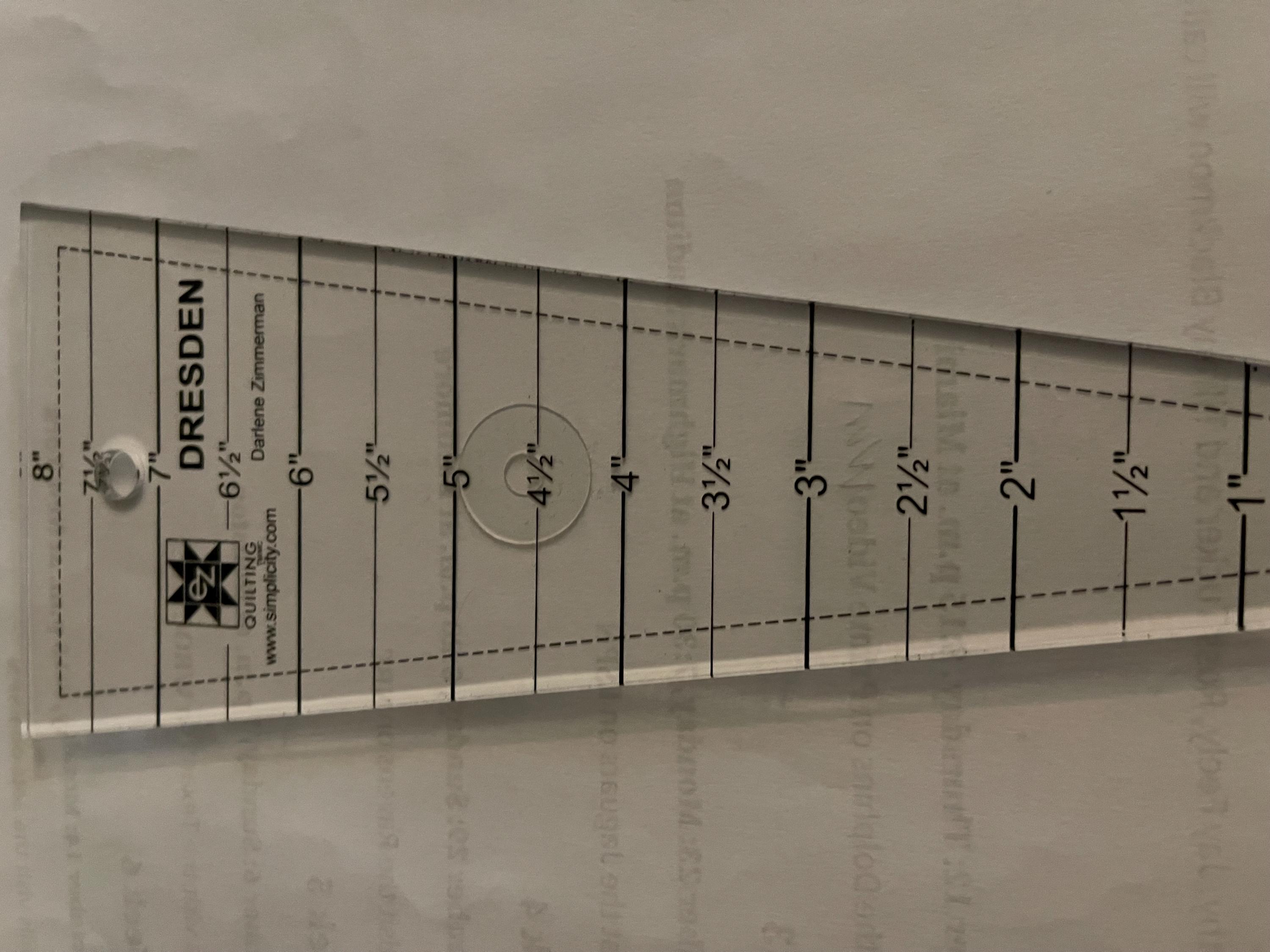 Dresden Ruler 8 Acrylic Template - Etsy