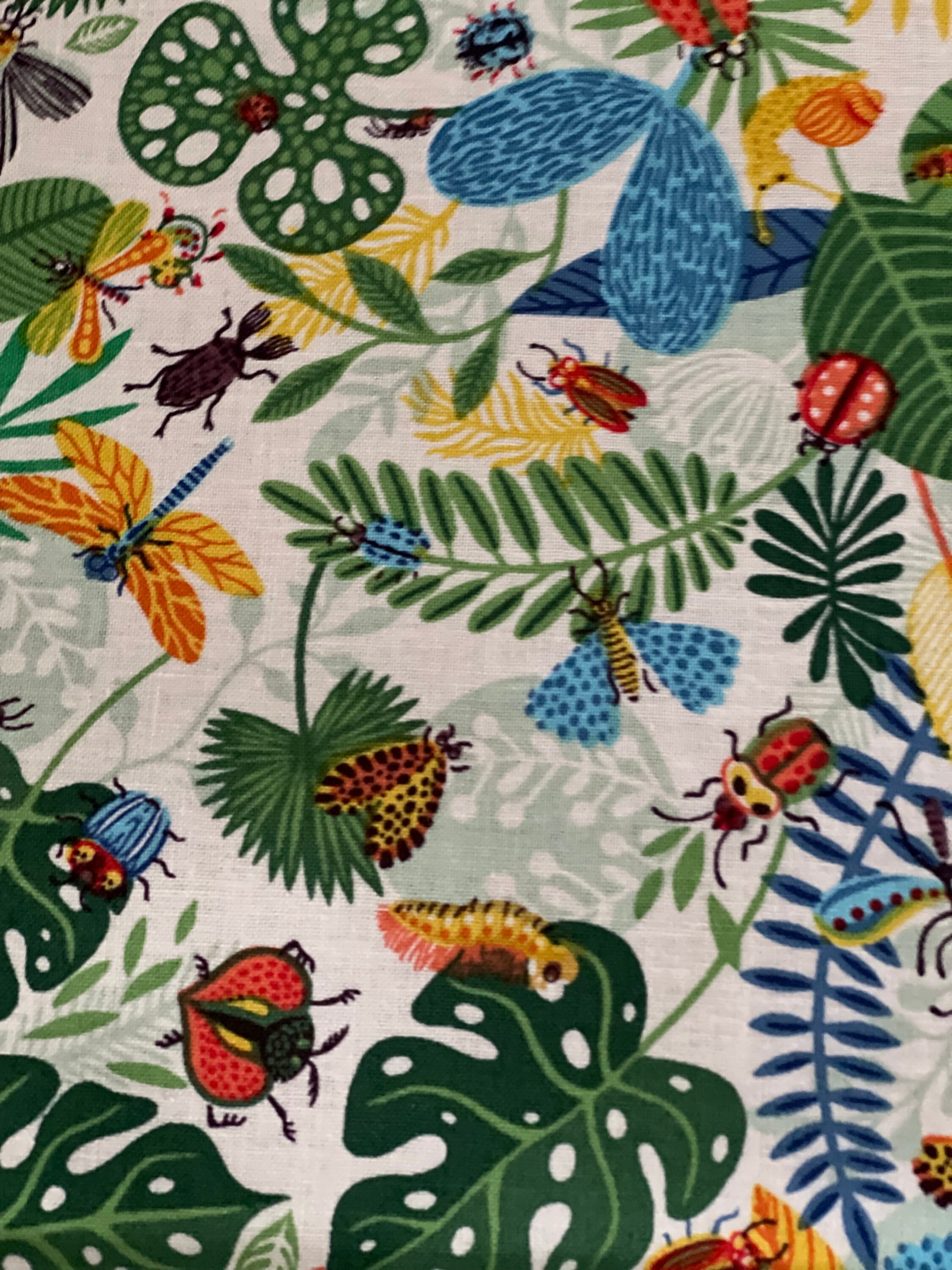 Tropical Entomology Jungle Bugs Fabric by Clothworks - Etsy