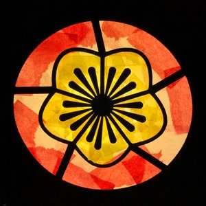 Paper Stained Glass Templates Flower Window Decor Senior Activities Tissue Paper Suncatchers Kid&#39;s Paper Crafts Butterfly Classroom Activity