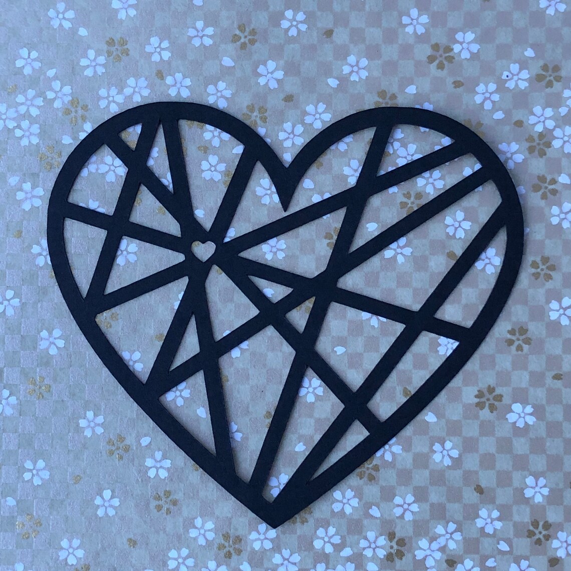 Paper Suncatcher Heart Paper Stained Glass Children's Tissue Paper