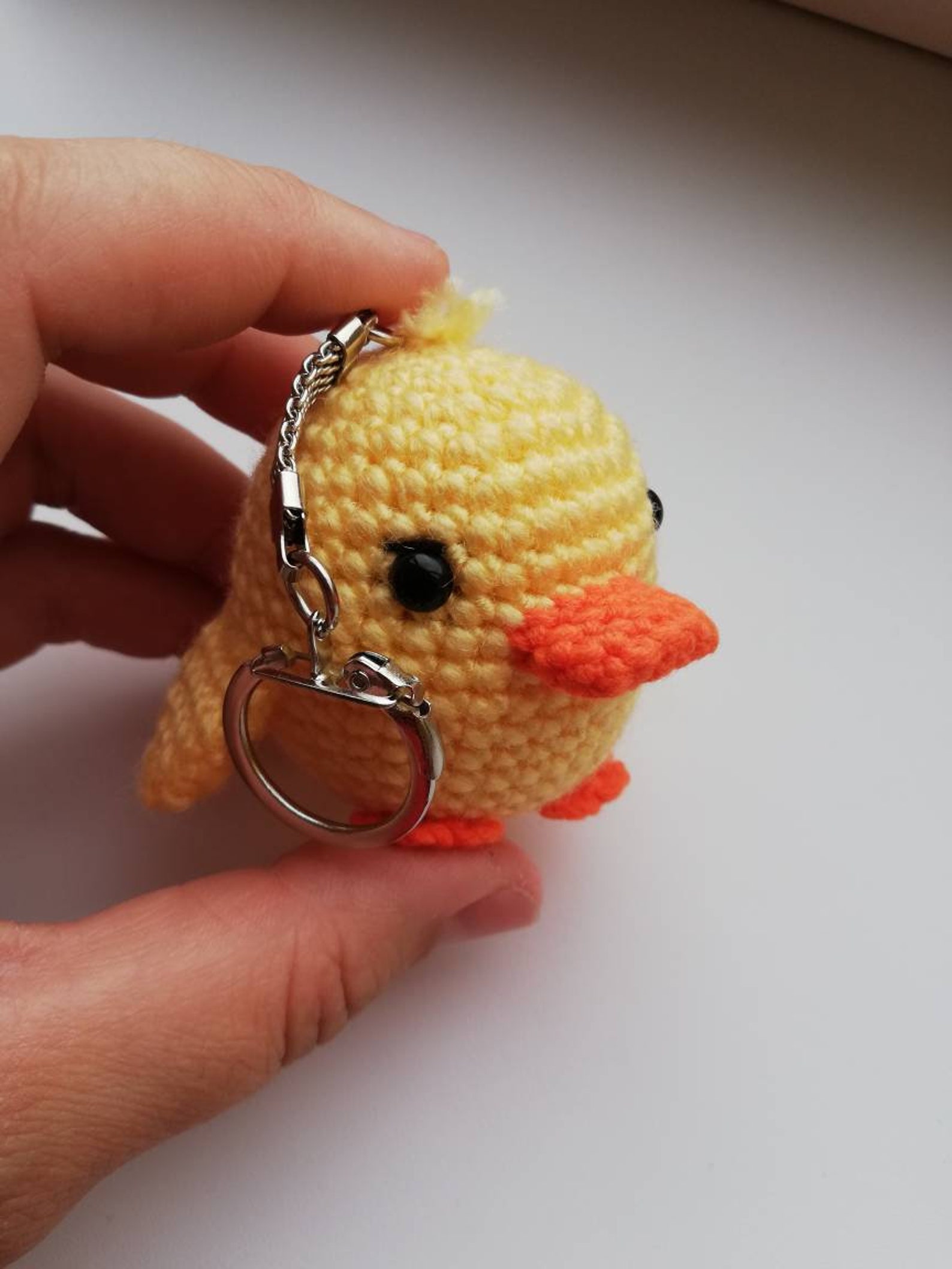 Crochet duck keychain accessories cute keychain crochet Etsy