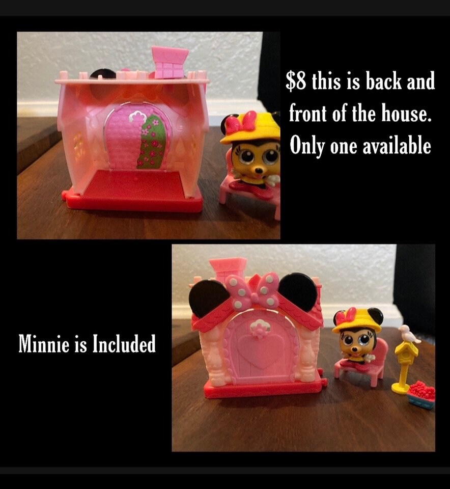 5 Shopkins Real Littles Disney Mini Backpack Handbag Purse Minnie Stitch  Aladdin