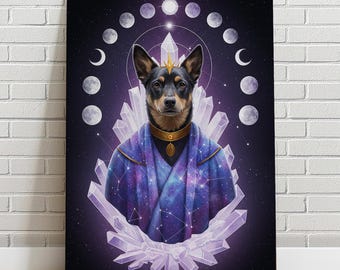 Custom Pet Portrait   Horoscopes, Stars moon, Zodiac signs, cat portrait, dog portrait, Canvas