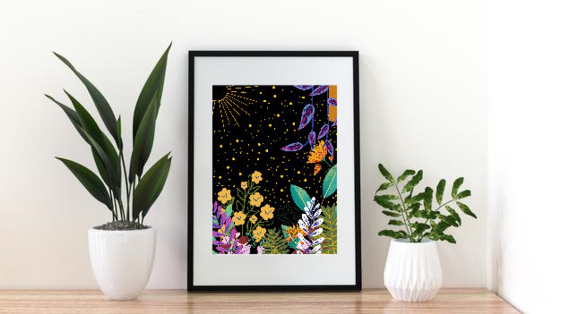 Botanical Garden Cluster Art print Gallery Wall Decor Print | Etsy