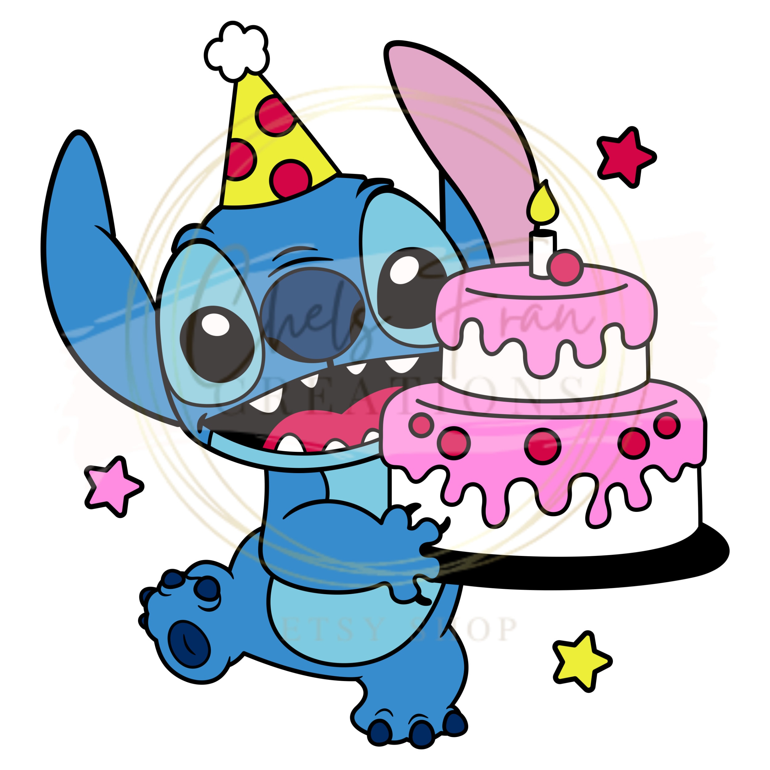 Cumpleaños Pastel Stitch DXF, SVG, PNG, eps Archivos Lilo & Stitch  Celebración de cumpleaños -  México