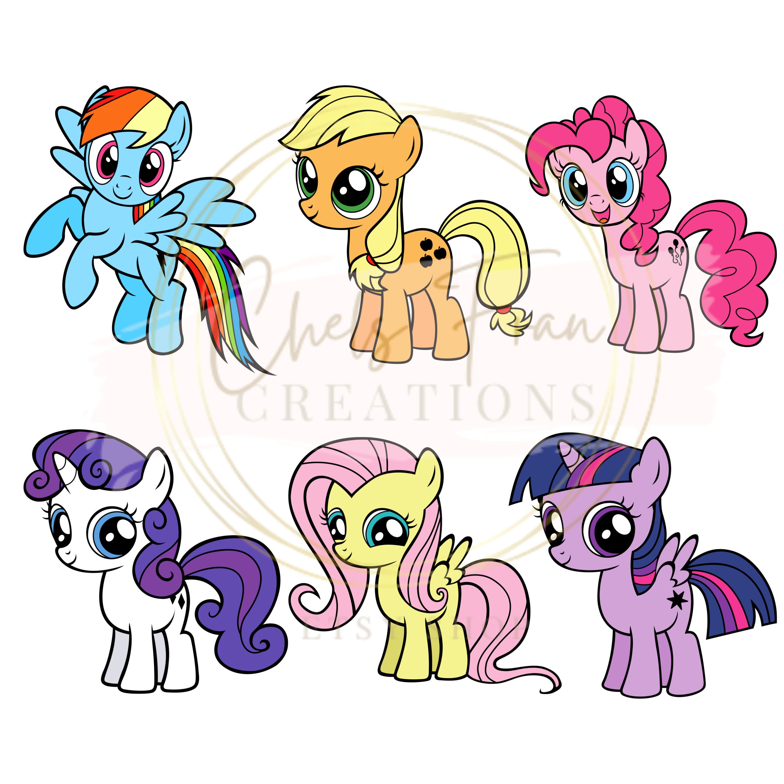 My Little Pony Body Stencils